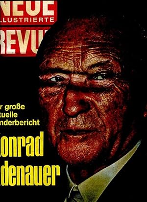 Sammlung / Konvolut von Zeitungen und Zeitschriften zum Tode Konrad Adenauers am 19. April 1967.