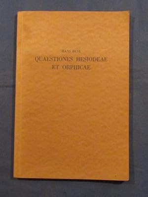 Quaestiones Hesiobeae et Orphicae.