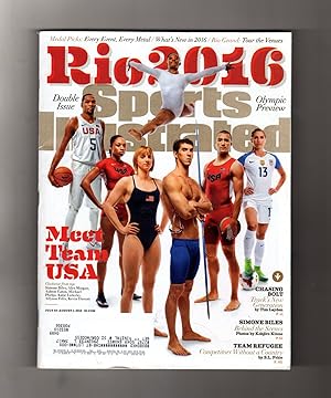 Seller image for Sports Illustrated - Double Issue of July 25- August 1, 2016. Rio de Janeiro Olympics; Michael Phelps, Simone Biles, Alex Morgan, Ashton Eaton, Katie Ledecky, Allyson Felix, Kevin Durant; Henrik Stenson vs. Phil Mickelson at Royal Troon for sale by Singularity Rare & Fine