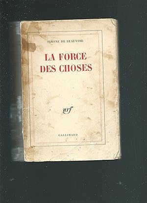 Seller image for La force des choses. autobiographie. Beauvoir Simone de for sale by Librairie La cabane aux bouquins