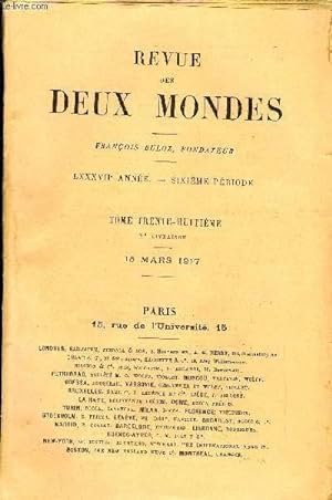 Seller image for REVUE DES DEUX MONDES LXXXVIIe ANNEE N2 - I.- L POPE SERBE DANS SES CHANTS HROQUES.  I.LA TRIADE SLAVE ET LA BATAILLE DE KOSSOVO, par M. Edouard Schur.II.  ARMELLE LOUANAIS, troisime partie, par M. CharlesGniaux.III.  LA SYRIE for sale by Le-Livre