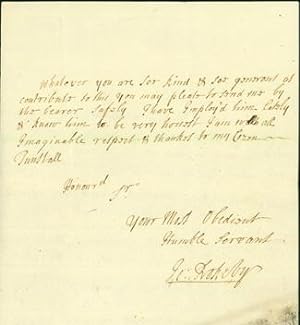 Seller image for Autograph letter signed to "my cozen Tunstall," most likely Bishop Cuthbert Tunstall for sale by Jeremy Norman's historyofscience