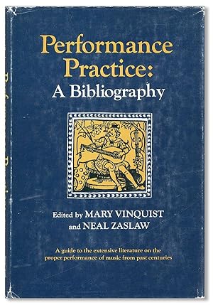 Bild des Verkufers fr Performance Practice: A Bibliography zum Verkauf von Lorne Bair Rare Books, ABAA