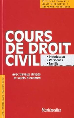 Seller image for Cours de droit civil for sale by Chapitre.com : livres et presse ancienne