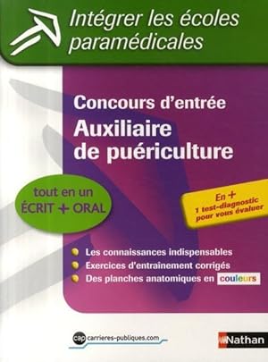 concours d'entrée ; auxiliaire de puériculture ; épreuves écrites et orales (édition 2009)
