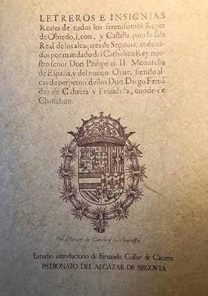 Seller image for LOS LETREROS E INSIGNIAS REALES DE GARIBAY ( 1593 ): PROYECTO PARA LA REFORMA DE UNA SERIE ICNICA. for sale by Librera Torren de Rueda