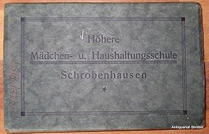 Höhere Mädchen- und Haushaltungsschule Schrobenhausen (Umschlagtitel). Postkartenalbum in Leporel...