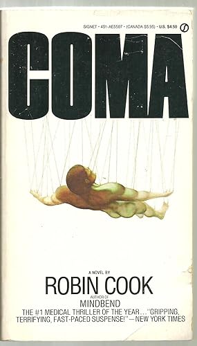 Immagine del venditore per Coma, A Novel venduto da Sabra Books