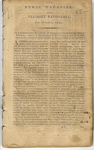 THE RURAL MAGAZINE: OR, VERMONT REPOSITORY, FOR OCTOBER, 1795
