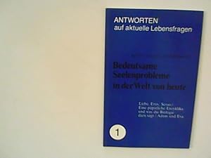 Bild des Verkufers fr Antworten auf aktuelle Lebensfragen: Bedeutsame Seelenprobleme in der Welt von heute - Band 1 zum Verkauf von ANTIQUARIAT FRDEBUCH Inh.Michael Simon