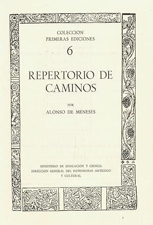 Seller image for REPERTORIO DE CAMINOS for sale by Librera Torren de Rueda