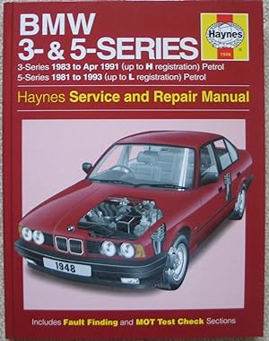 Imagen del vendedor de BMW 3- & 5-Series Service and Repair Manual a la venta por Brian P. Martin Antiquarian and Collectors' Books