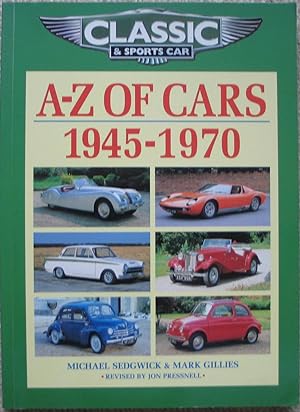 Seller image for A-Z of Cars 1945-1970 for sale by Brian P. Martin Antiquarian and Collectors' Books