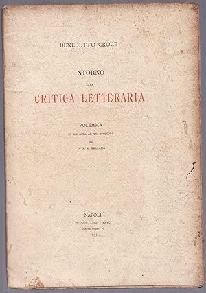 Immagine del venditore per Intorno Alla Critica Letteraria - Polemica in Risposta Ad un Opuscolo venduto da Biblioteca de Babel