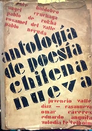 Bild des Verkufers fr Antologa de poesa chilena nueva zum Verkauf von Librera Monte Sarmiento