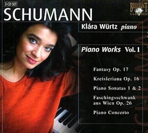 Image du vendeur pour Piano Works Vol.I. Fantasy Op. 17 Kreisleriana Op. 16 Piano Sonatas 1 & 2 Faschingsschwank aus Wien Op. 26 Piano Concerto Klara Wurtz - piano mis en vente par FIRENZELIBRI SRL