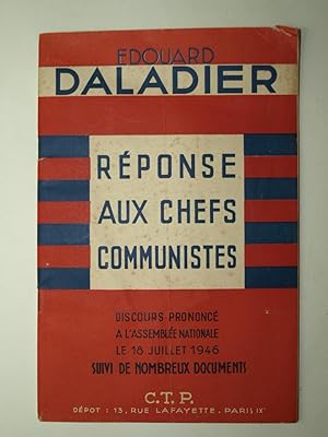 Seller image for Rponse aux chefs communistes. for sale by Librairie Aubry