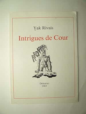 Immagine del venditore per Intrigues de Cour. Envoi de l'auteur. Edition originale. venduto da Librairie Aubry