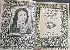 Bild des Verkufers fr The Ancient Mariner &amp; Other Poems &amp; Prose Of S. T. Coleridge zum Verkauf von Chapter 1
