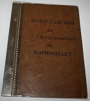 Usages locaux de l'arrondissement de RAMBOUILLET.