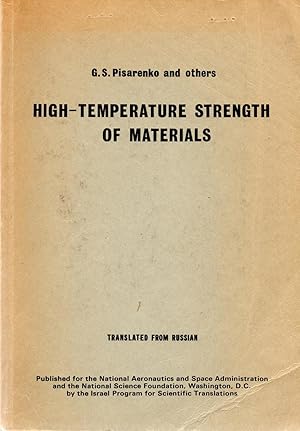 Imagen del vendedor de High Temperature Strength of Materials a la venta por Book Booth