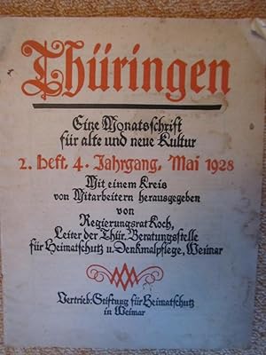 Thüringen, eine Monatsschrift für alte und neue Kultur, 2. Heft, 4. Jahrgang, Mai 1928