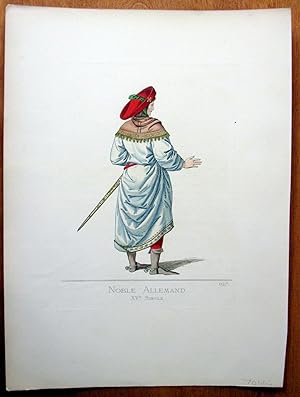 Seller image for Antique Etching. Noble Allemand 197 for sale by Ken Jackson
