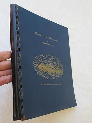 1956 Mormon Genealogy MEMORIES OF MCCAMMON by CLARA LEWIS HALL Church of LDS