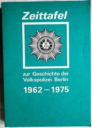 Zeittafel zur Geschichte der Volkspolizei Berlin 1962 - 1975