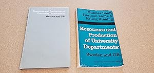 Imagen del vendedor de Resources and Production of University Departments: Sweden and U.S. a la venta por Jennifer Duncan