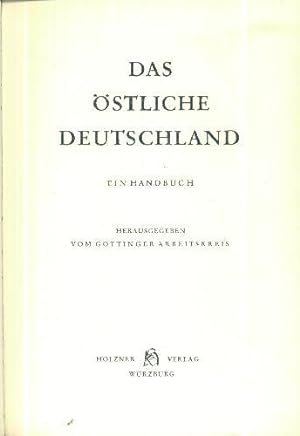Das östliche Deutschland (Ein Handbuch)