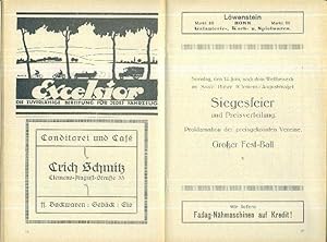 Festschrift 25 Jahre Radklub Falke Bonn-West (Jubelfest am 13. 14. Und 15. Juni 1925)