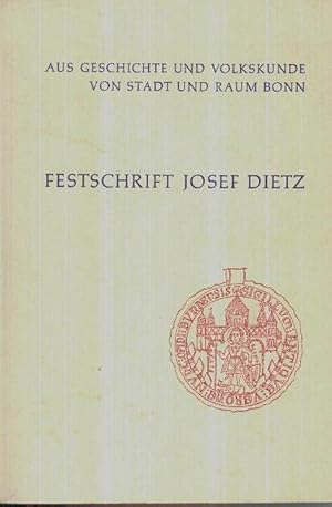 Immagine del venditore per Aus Geschichte und Volkskunde von Stadt und Raum Bonn (Festschrift Josef Dietz zum 80. Geburtstag am 8. April 1973) venduto da Libro-Colonia (Preise inkl. MwSt.)