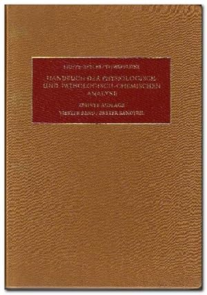 Seller image for Bausteine des Tierkrpers II (Reihe: Handbuch der physiologisch- und pathologisch-chemischen Analyse: Fr rzte, Biologen und Chemiker) - Band IV, Teil I + Teil II - for sale by Libro-Colonia (Preise inkl. MwSt.)