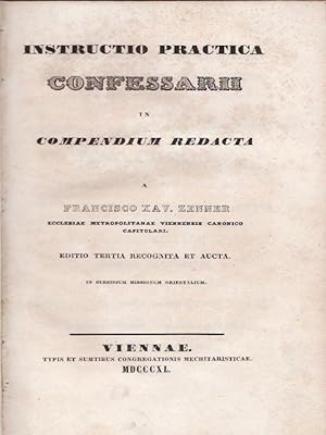 Instructio practica confessarii in compendium redacta (1840)