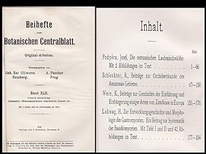 Beihefte zum Botanischen Centralblatt (Band XLII. 1925/26 Zweite Abteilung Heft 1 - Heft 3) - Sys...
