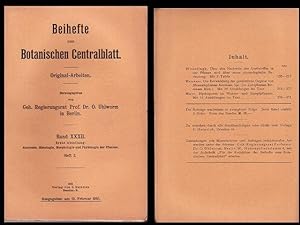 Beihefte zum Botanischen Centralblatt (Band XXXII. 1915 Erste Abteilung Heft 2 ) - Anatomie, Hist...