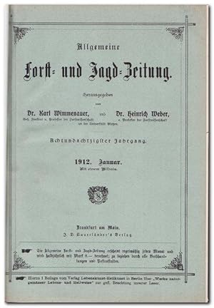 Allgemeine Forst- und Jagdzeitung - (neue Folge 88. Jahrgang 1912)