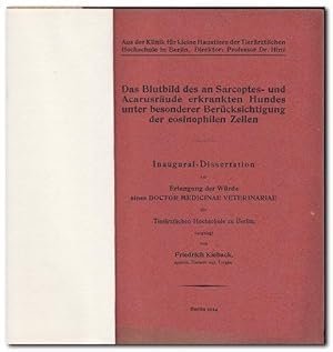 Sammelband mit Inauguraldissertationen über Hundekrankheiten 1924 - 1937