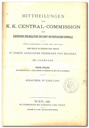 MITTHEILUNGEN der k.k. Central-Commission zur Erforschung und Erhaltung der Kunst- und historisch...