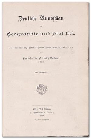 Bild des Verkufers fr Deutsche Rundschau fr Geographie und Statistik - (XII. Jahrgang 1890) zum Verkauf von Libro-Colonia (Preise inkl. MwSt.)