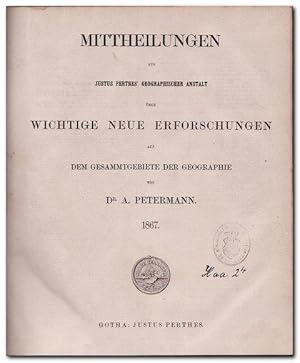 Imagen del vendedor de Mittheilungen aus Justus Perthes' Geographischer Anstalt ber wichtige neue Erforschungen auf dem Gesammtgebiete der Geographie a la venta por Libro-Colonia (Preise inkl. MwSt.)