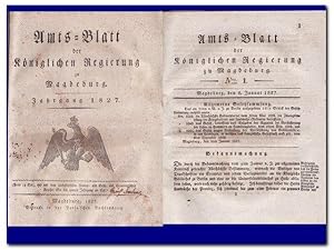 Amts-Blatt der Königlichen Regierung zu Magdeburg. Jahrgang 1827 (Nr. 1 - 51 komplett)