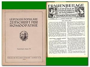 Leipziger populäre Zeitschrift für Homöopathie (61. Jahrgang 1930)