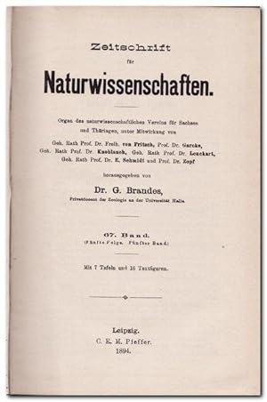 Zeitschrift für Naturwissenschaften (67. Band 1894)