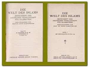 Die Welt des Islams (Zeitschrift der Deutschen Gesellschaft für Islamkunde) - Band 3 - 1916 und B...