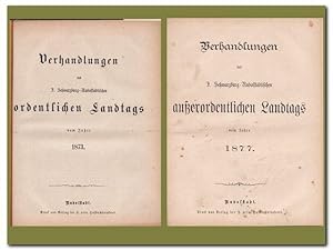 Verhandlungen des F. Schwarzburg-Rudolstädtischen Landtags 1873 bis 1877