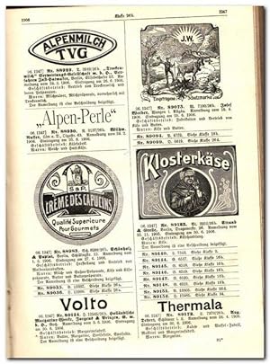 Warenzeichenblatt 1906 ( XIII. Jahrgang Heft 5 bis Heft 8 ; Mai bis August 1906 )