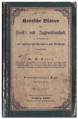 Kritische Blätter Für Forst- Und Jagdwissenschaft - (in Verbindung mit mehreren Forstmännern und ...