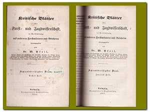 Kritische Blätter Für Forst- Und Jagdwissenschaft - (in Verbindung mit mehreren Forstmännern und ...